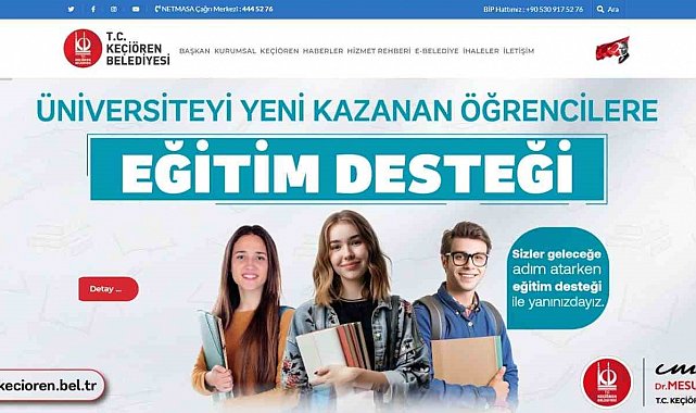 Keçiören Belediyesinden üniversite öğrencilerine destek