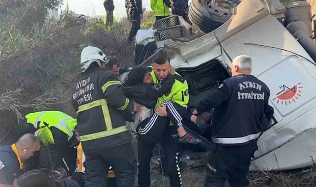 Kendisini kurtaran komisere sımsıkı sarıldı