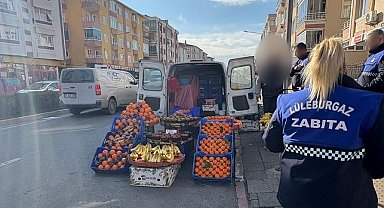 Kırklareli'de seyyar satıcı denetimi