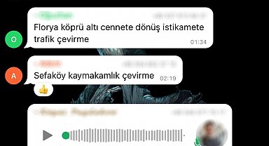 Küçükçekmece'de polislerin uygulama noktasını kurdukları özel grupta paylaşan şüpheliler yakalandı