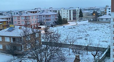 Kulu'da kar yağışı etkili oldu