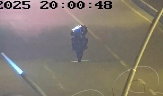 Kural ihlali yapan motosiklet sürücüsü KGYS'ye takıldı