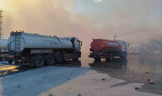Kuşadası Belediyesi'nden Söke'deki yangını söndürme çalışmalarına destek