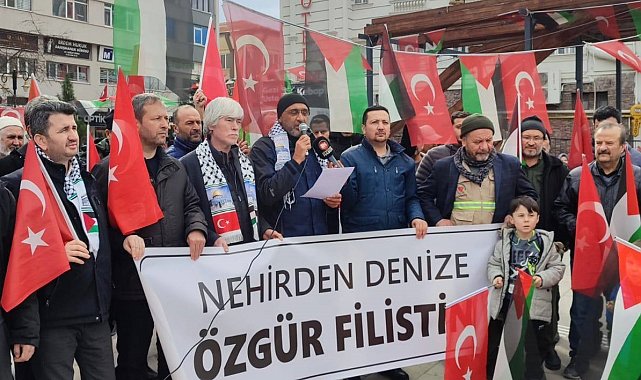 Kütahya'da Gazze için protesto: "İşgale ve zulme son verilsin"