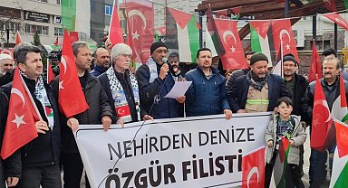 Kütahya'da Gazze için protesto: "İşgale ve zulme son verilsin"