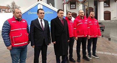 Kütahya'da iftar çadırları kuruldu