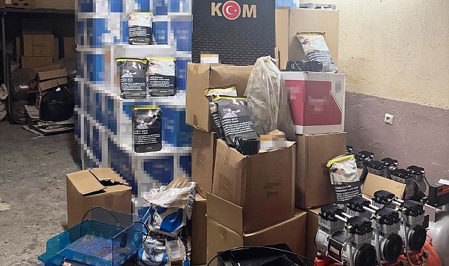 Kütahya'da piyasa değeri 2 milyon lira olan kaçak sigara ele geçirildi