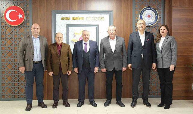 KUTO Yönetimi Aydın İl Emniyet Müdürü Erdoğan ve İl Kültür Turizm Müdürü Demir'le görüştü