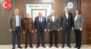 KUTO Yönetimi Aydın İl Emniyet Müdürü Erdoğan ve İl Kültür Turizm Müdürü Demir'le görüştü