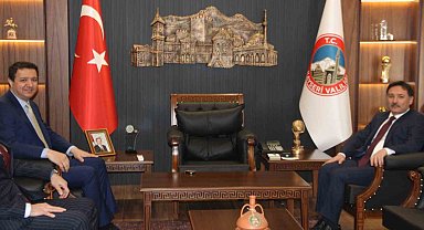 Mahmut Arıkan'dan Vali Çiçek ve Kayserispor'a ziyaret