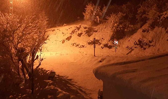 Malatya'da kırsal bölgeler kar altında