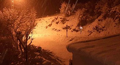 Malatya'da kırsal bölgeler kar altında