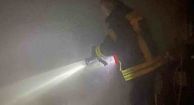 Marangoz atölyesinde korkutan yangın