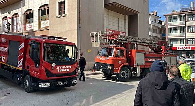 Markette çıkan yangın paniğe sebep oldu