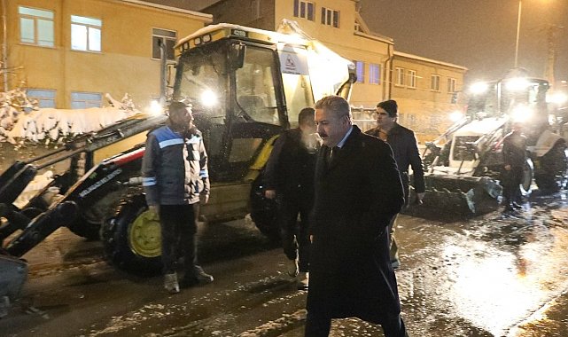 Melikgazi, güvenli ulaşım için gece gündüz görev başında