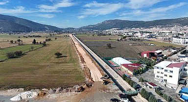 Menteşe AVM bağlantı yolu çalışmalarında sona gelindi