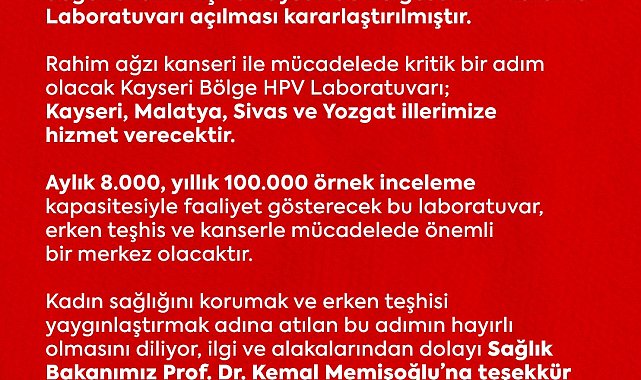 MHP'li Ersoy'dan Kayseri'ye bir müjde daha