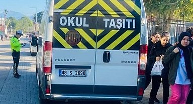 Muğla'da okul çevreleri ve servis araçlarına güvenlik denetimi