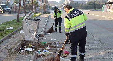 Nazilli'deki mahallelerde temizlik çalışması sürüyor