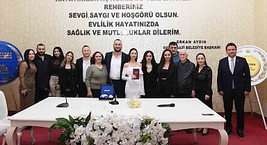 Nikahı kıyılacak çifte Başkan Aydın'dan 'Sevgililer Günü' sürprizi