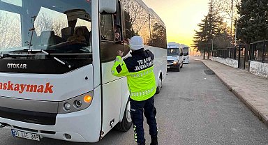 Öğrenci taşıyan servis araçlarına yönelik denetim