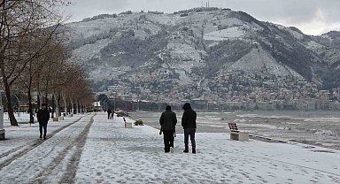 Ordu' kar yağışı etkili oluyor