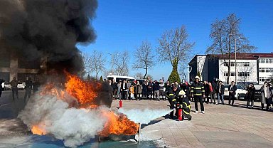 Ordu'da kamuda çalışan bin 252 kişiye yangın eğitimi verildi