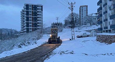 Ordu'da karla mücadele sürüyor