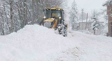 Ordu'da karla mücadelede yoğun tempo