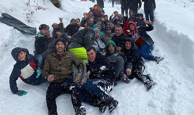 Ordu'da kış, eğlenceye dönüştü