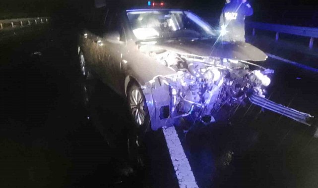 Otoyolda trafik kazası: 1 yaralı