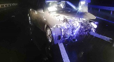 Otoyolda trafik kazası: 1 yaralı