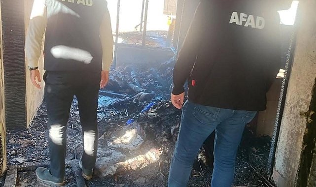 Pervari'deki ev yangını sonrası AFAD hasar tespit çalışmalarını tamamladı
