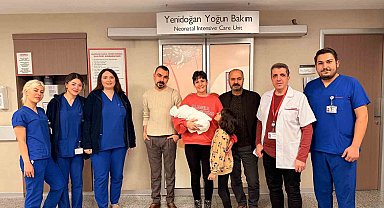 Prematüre doğan Zin, 51 gün sonra sağlığına kavuşarak taburcu edildi