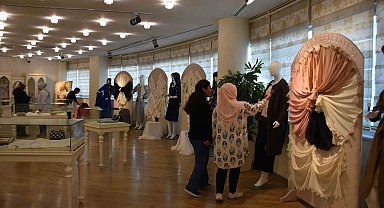 Şahinbey'de kursiyerler el işi göz nuru eserlerini sergiledi