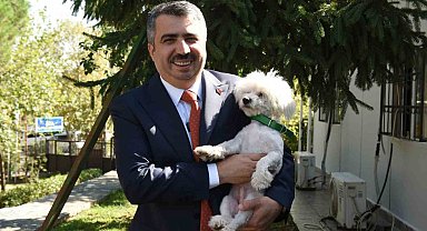 Sahiplenilen hayvanın 1 yıllık muayenesi Yıldırım Belediyesi'nden