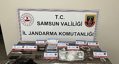 Samsun'da jandarmadan uyuşturucu operasyonu