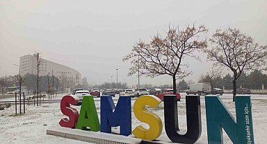 Samsun'da yoğun kar yağışı