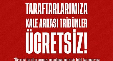 Samsunspor - Hatayaspor maçı biletleri öğrencilere ücretsiz