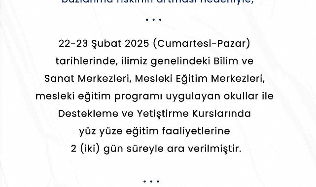 Sanat ve bilim merkezleri de kar engeline takıldı