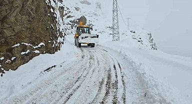 Siirt'te kar 92 köy yolunu ulaşıma kapattı
