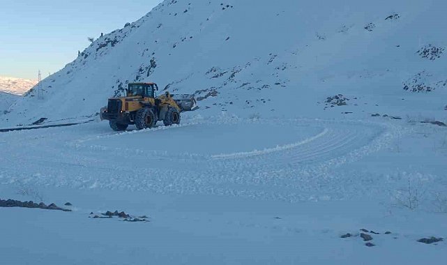 Siirt'te karla mücadele çalışmaları devam ediyor
