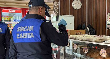Sincan'da zabıta market ve fırınları denetledi