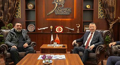 Sinema sanatçısı Ahmet Yenilmez, Rektör Kırışık ile görüştü