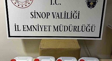 Sinop'ta 20 litre etil alkol ele geçirildi