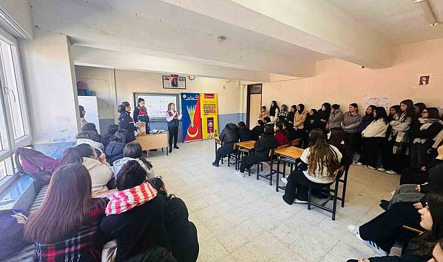 Söke'de öğrenciler jandarma tarafından bilgilendirildi