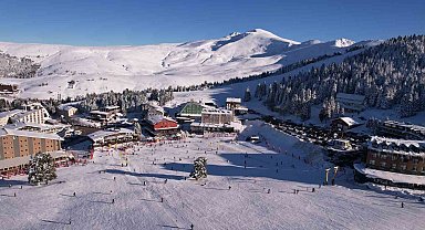 Sömestir tatilinin son günü aileler Uludağ'a akın etti