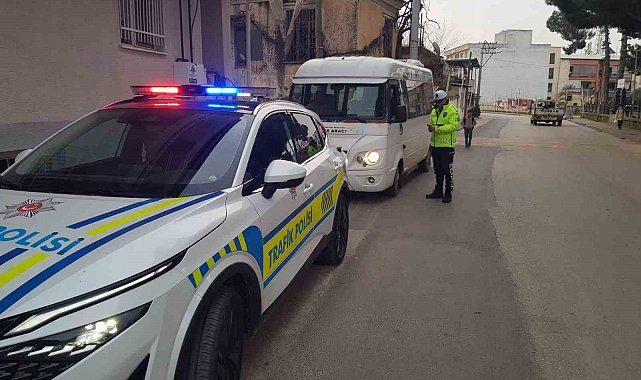 Sultanhisar'da okul servis araçları denetlendi
