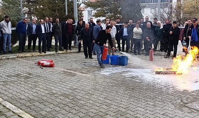 Sungurlu Adliyesi personeline yangın eğitimi