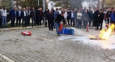 Sungurlu Adliyesi personeline yangın eğitimi